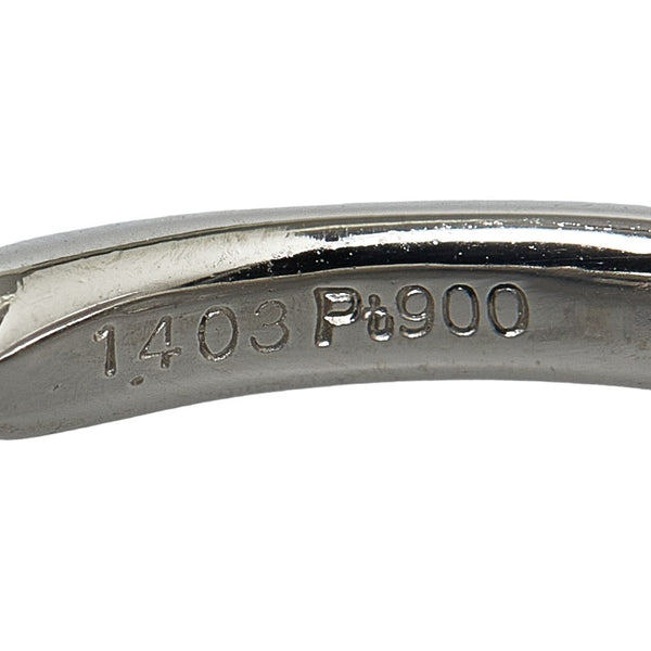 Pt900 プラチナ ルビー1.403ct ダイヤ0.40ct ペアシェイプ リング 指輪 レディース 10号 【中古】