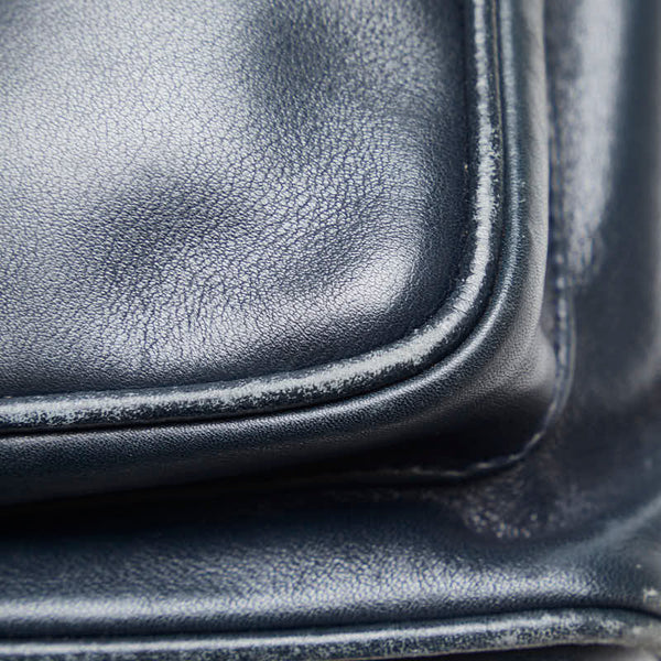 グッチ バンブー リュック バックパック 003 2058 0016 ネイビー レザー レディース GUCCI 【中古】