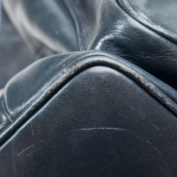 グッチ バンブー リュック バックパック 003 2058 0016 ネイビー レザー レディース GUCCI 【中古】