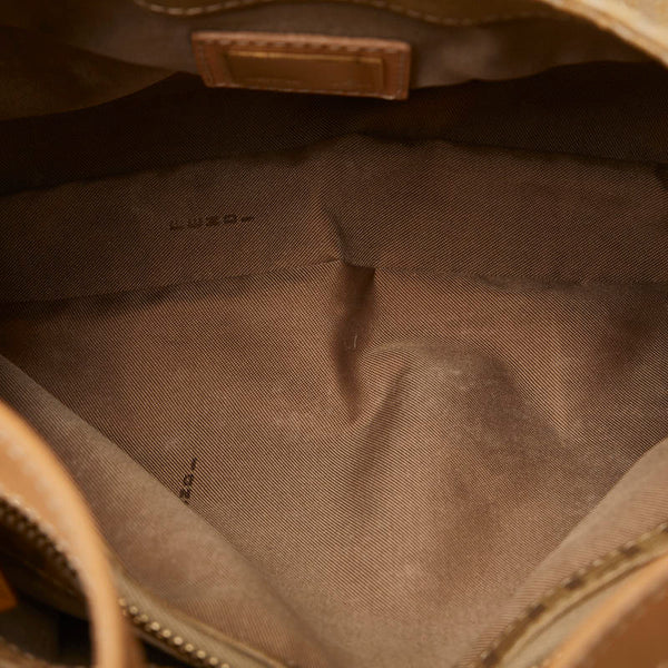 フェンディ ズッキーノ マンマバケット ハンドバッグ ベージュ キャンバス レザー レディース FENDI 【中古】