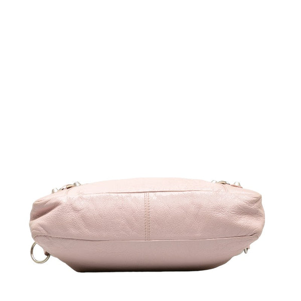 バレンシアガ ジャイアントタウン ハンドバッグ ショルダーバッグ 2WAY 285434 ピンク レザー レディース BALENCIAGA 【中古】