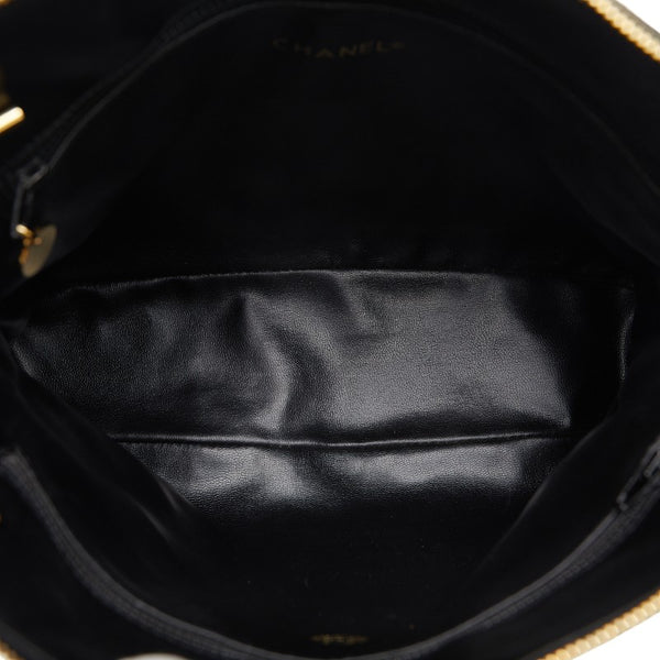 シャネル マトラッセ チェーン ショルダーバッグ ブラック レザー レディース CHANEL 【中古】