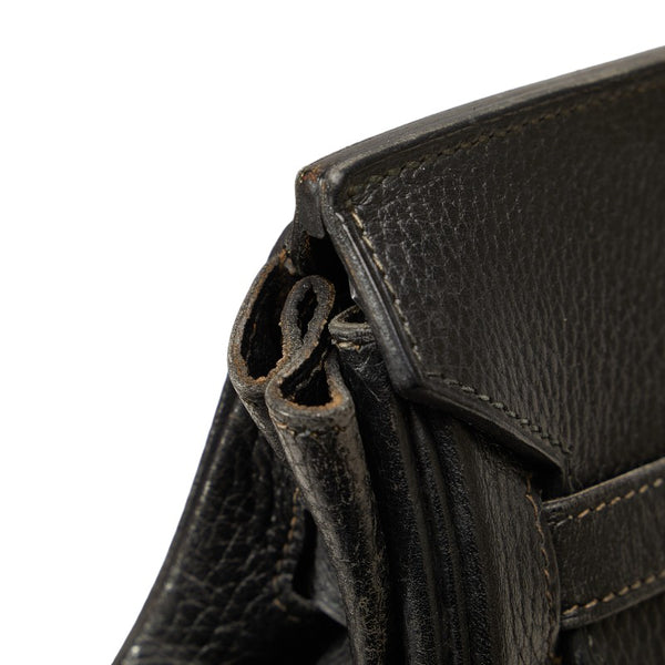 エルメス バーキン35 ゴールド金具 ハンドバッグ ブラック アルデンヌ レディース HERMES 【中古】