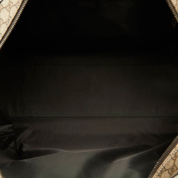 グッチ GGスプリーム ボストンバッグ トラベルバッグ 旅行用バッグ 101670 ベージュ ブラウン PVC レザー レディース GUCCI 【中古】