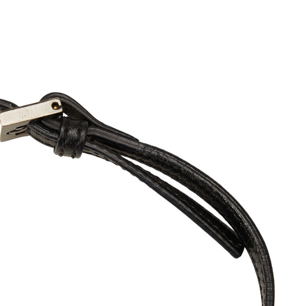 フェンディ ズッキーノ 斜め掛け ショルダーバッグ 8BT075 ブラウン ブラック キャンバス レザー レディース FENDI 【中古】