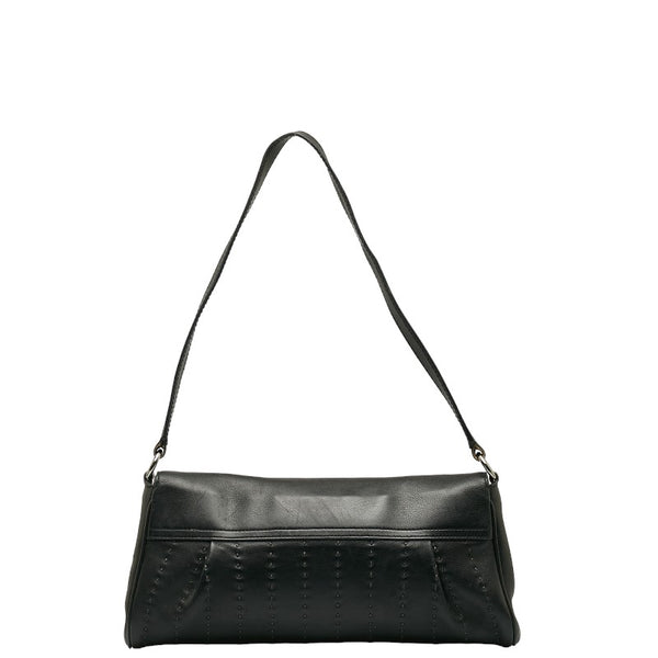 サルヴァトーレフェラガモ ガンチーニ ショルダーバッグ ブラック レザー レディース Salvatore Ferragamo 【中古】