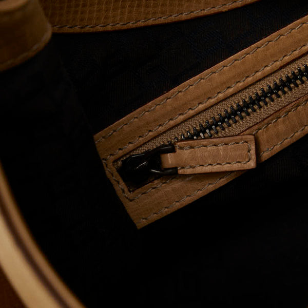 グッチ ウッド ワンショルダー 106237 ベージュ レザー レディース GUCCI 【中古】