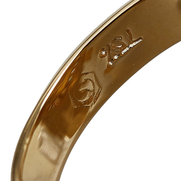 ゴールド K18YG イエローゴールド ルビー キュービックジルコニア タートル 亀 モチーフ リング 指輪 レディース 12号 【中古】