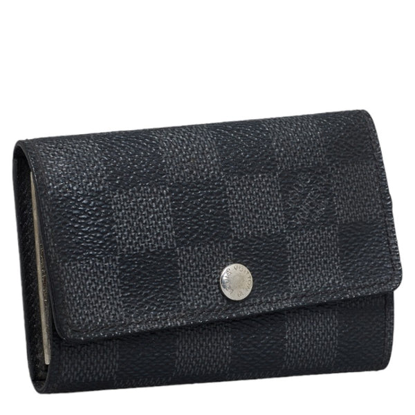 ルイ ヴィトン ダミエ グラフィット ミュルティクレ6 キーケース N62662 ブラック PVC レザー レディース LOUIS VUITTON 【中古】