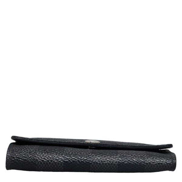 ルイ ヴィトン ダミエ グラフィット ミュルティクレ6 キーケース N62662 ブラック PVC レザー レディース LOUIS VUITTON 【中古】