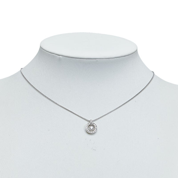Pt950 プラチナ ダイヤ0.241ct ダイヤ0.17ct ラ ソマ La Soma サークル スイング ネックレス レディース 【中古】