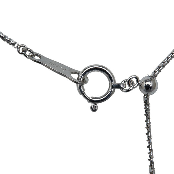 Pt950 プラチナ ダイヤ0.241ct ダイヤ0.17ct ラ ソマ La Soma サークル スイング ネックレス レディース 【中古】