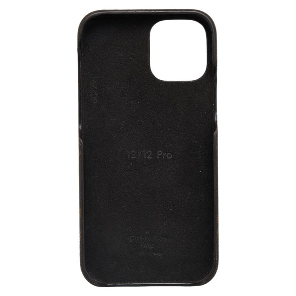 ルイ ヴィトン モノグラム バンパードーフィーヌ12 12PRO iphone12 12PRO スマホケース M69782 ブラウン PVC レザー メッキ レディース LOUIS VUITTON 【中古】