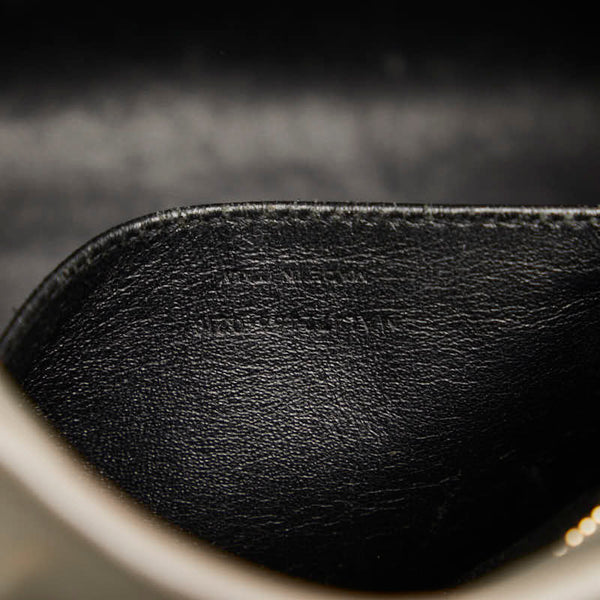 サンローラン ベイビー カバス ハンドバッグ ショルダーバッグ 2WAY 472466 グレー レザー レディース SAINT LAURENT 【中古】