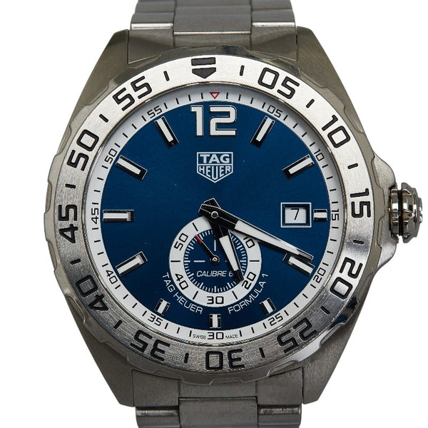 タグホイヤー フォーミュラ1 キャリバー6 腕時計 WAZ2014 自動巻き ブルー文字盤 ステンレススチール メンズ TAG HEUER 【中古】