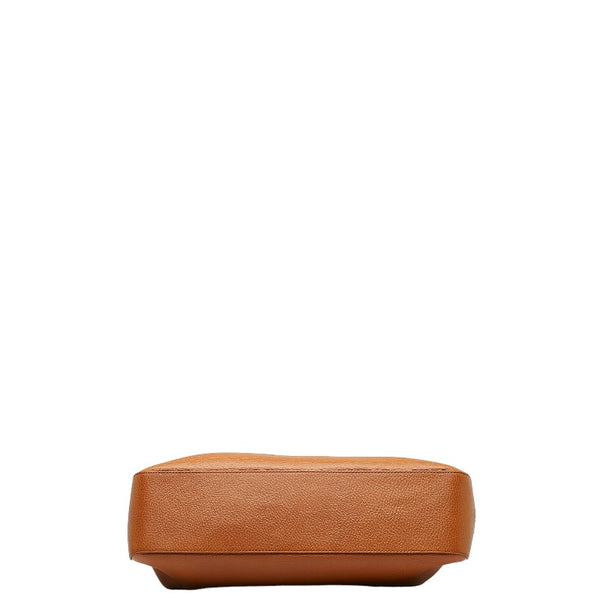 グッチ タッセル 編み込み ワンショルダーバッグ 336659 ブラウン レザー レディース GUCCI 【中古】