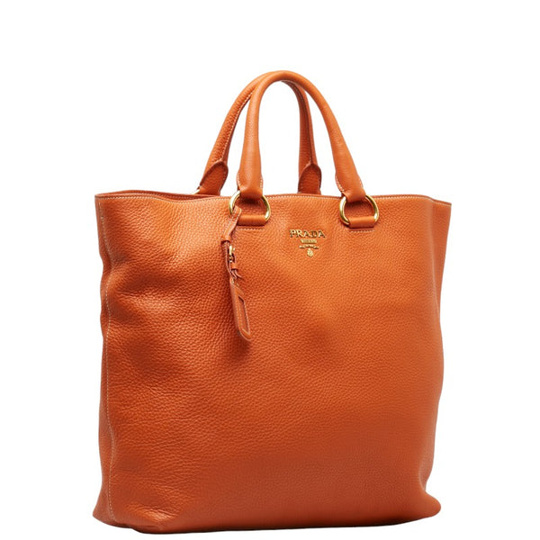 プラダ ハンドバッグ ショルダーバッグ 2WAY オレンジ レザー レディース PRADA 【中古】