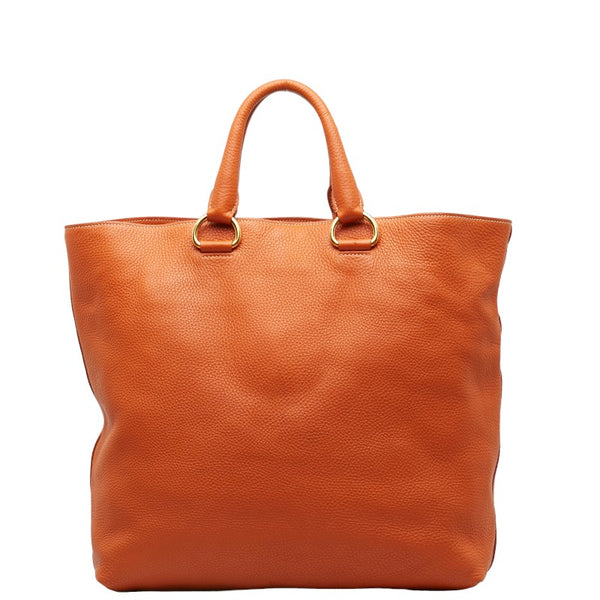 プラダ ハンドバッグ ショルダーバッグ 2WAY オレンジ レザー レディース PRADA 【中古】
