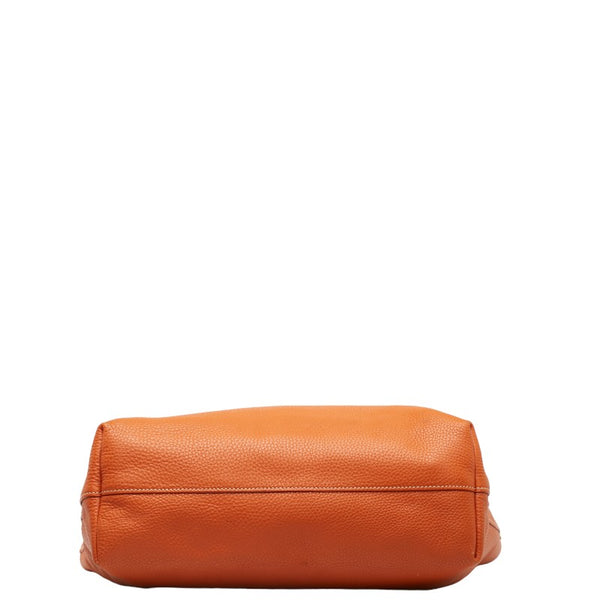 プラダ ハンドバッグ ショルダーバッグ 2WAY オレンジ レザー レディース PRADA 【中古】
