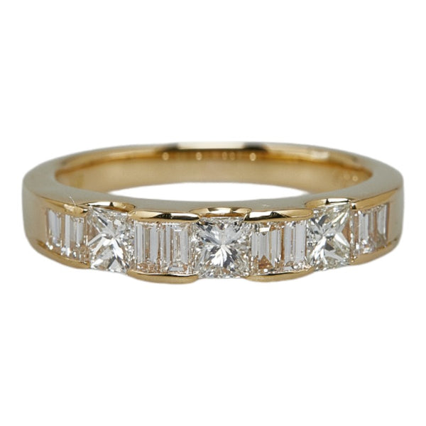 K18YG イエローゴールド ダイヤ1.23ct リング 指輪 レディース 14号 【中古】