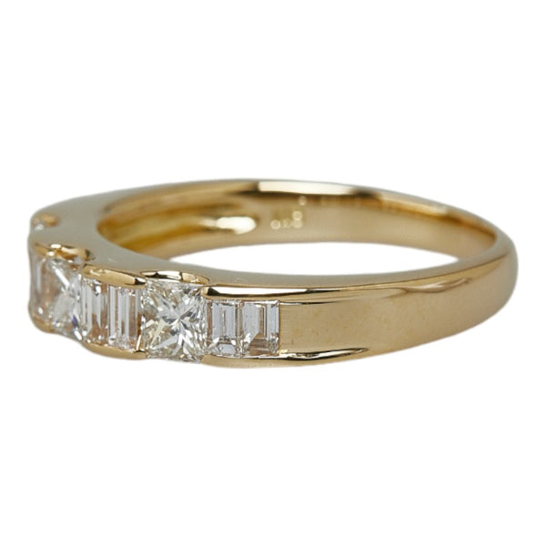 K18YG イエローゴールド ダイヤ1.23ct リング 指輪 レディース 14号 【中古】