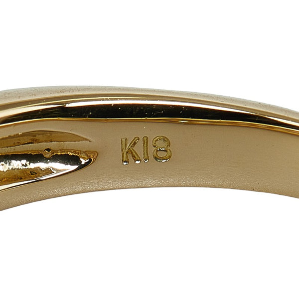 K18YG イエローゴールド ダイヤ1.23ct リング 指輪 レディース 14号 【中古】
