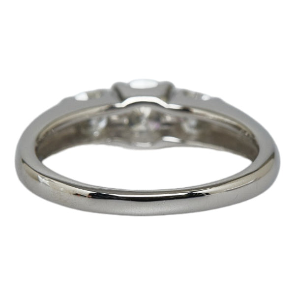 Pt900 プラチナ ダイヤ1.00ct トリロジー リング 指輪 レディース 13号 【中古】