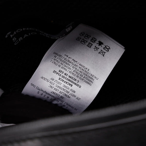 モンクレール クレイググリーン リュック バックパック ブラック ナイロン レザー レディース MONCLER 【中古】