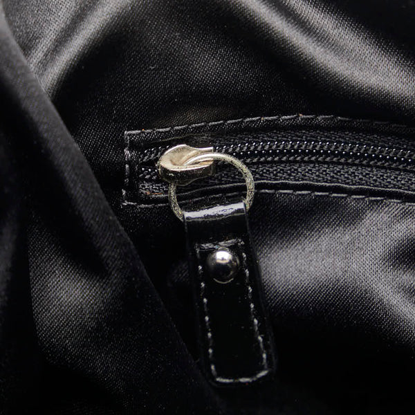 コーチ POPPY ポピー ビジュー トートバッグ 14718 ホワイト マルチカラー キャンバス パテントレザー レディース COACH 【中古】