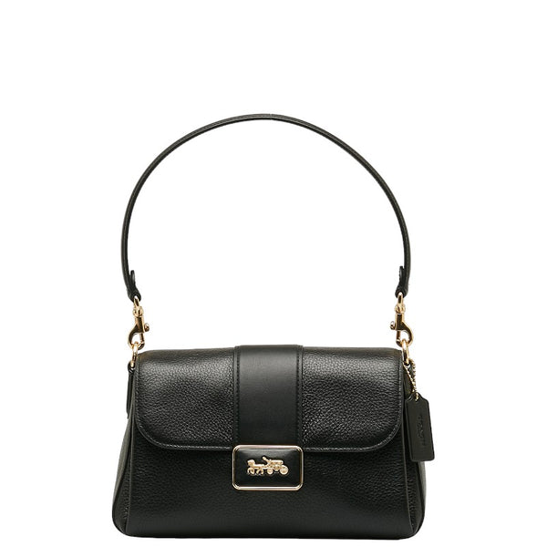 コーチ グレース ハンドバッグ ショルダーバッグ 2WAY CC068 ブラック レザー レディース COACH 【中古】