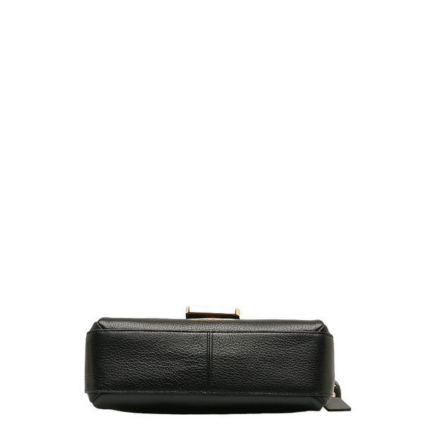 コーチ グレース ハンドバッグ ショルダーバッグ 2WAY CC068 ブラック レザー レディース COACH 【中古】