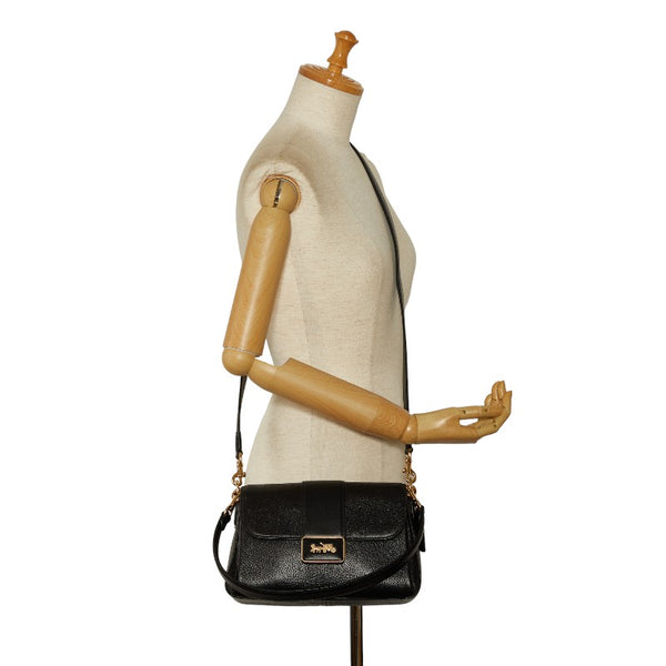 コーチ グレース ハンドバッグ ショルダーバッグ 2WAY CC068 ブラック レザー レディース COACH 【中古】