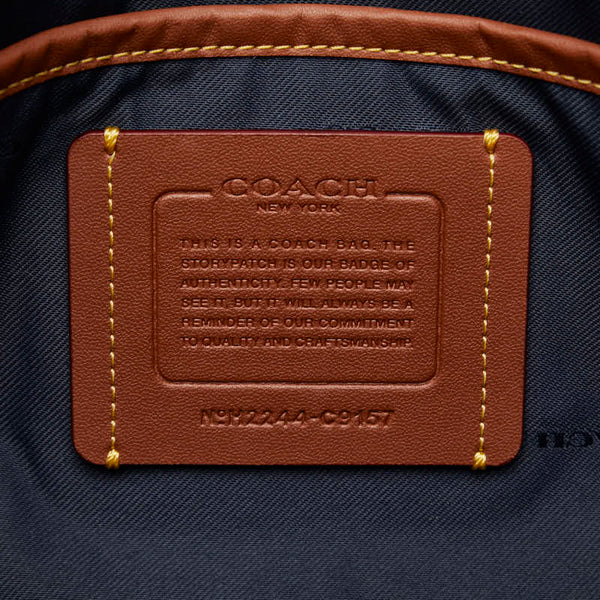 コーチ リーグ ショルダーバッグ ボディバッグ メッセンジャーバッグ C9157 ブルー レザー ナイロン メンズ COACH 【中古】