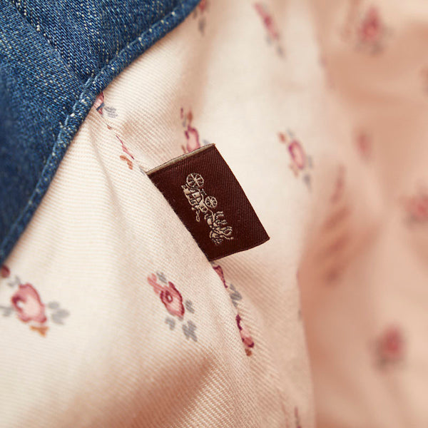 コーチ ロゴ トートバッグ F67415 ブルー デニム レディース COACH 【中古】