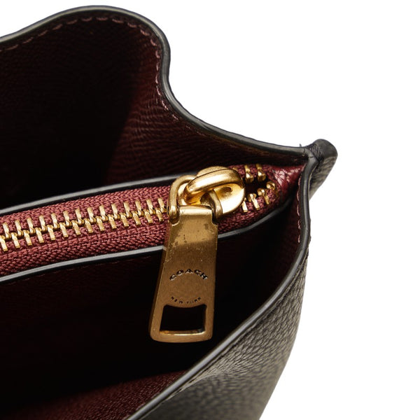 コーチ ウィロウ トートバッグ C0689 ブラック  レザー レディース COACH 【中古】