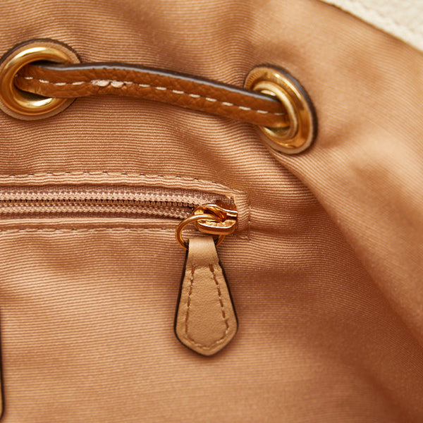 コーチ アンディ ハンドバッグ CA164 ホワイト ベージュ レザー レディース COACH 【中古】