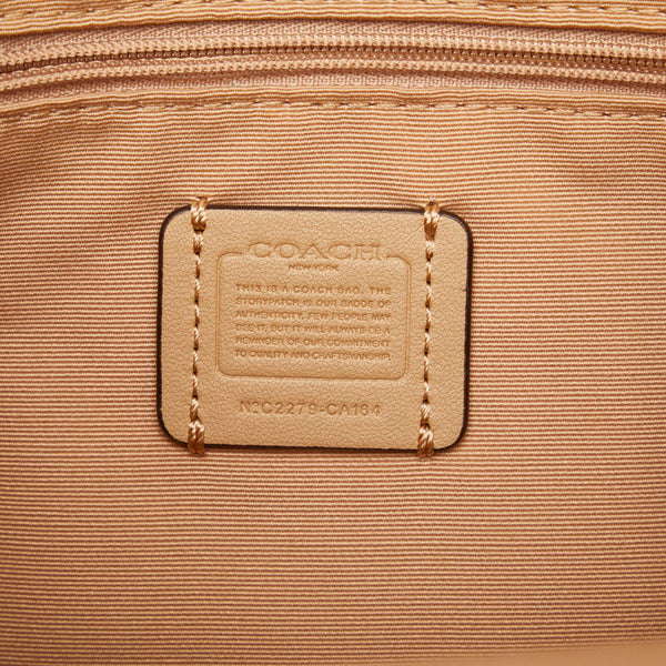 コーチ アンディ ハンドバッグ CA164 ホワイト ベージュ レザー レディース COACH 【中古】