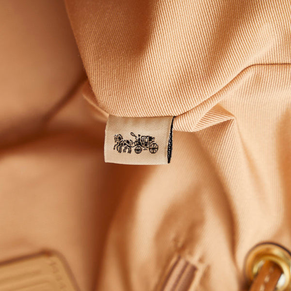 コーチ アンディ ハンドバッグ CA164 ホワイト ベージュ レザー レディース COACH 【中古】