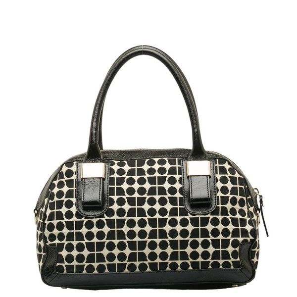 ケイトスペード ハンドバッグ ショルダーバッグ 2WAY ブラック ホワイト キャンバス パテントレザー レディース Kate Spade 【中古】
