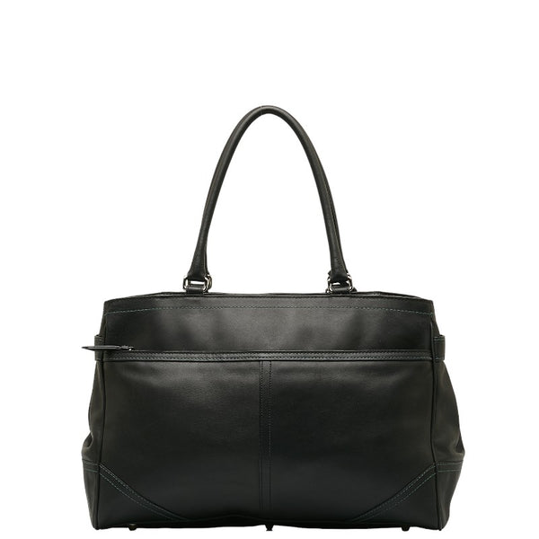 コーチ トートバッグ 8A71 ブラック レザー レディース COACH 【中古】