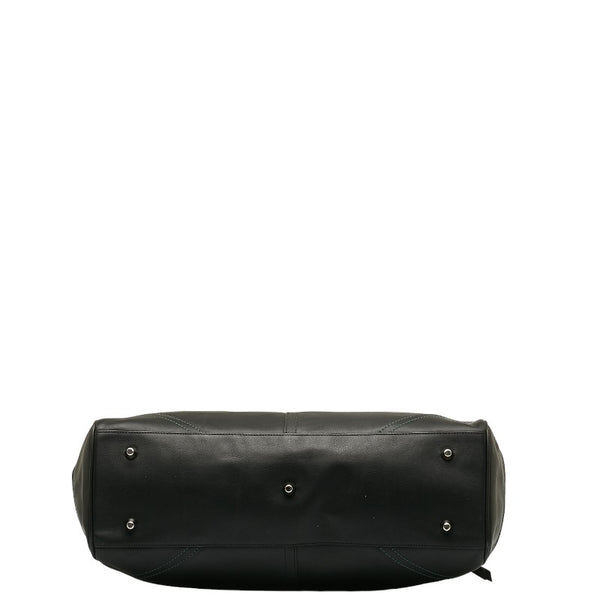 コーチ トートバッグ 8A71 ブラック レザー レディース COACH 【中古】