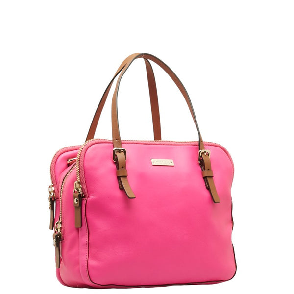 ケイトスペード ハンドバッグ ショルダーバッグ 2WAY ピンク ブラウン レザー レディース Kate Spade 【中古】