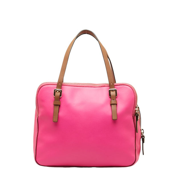 ケイトスペード ハンドバッグ ショルダーバッグ 2WAY ピンク ブラウン レザー レディース Kate Spade 【中古】