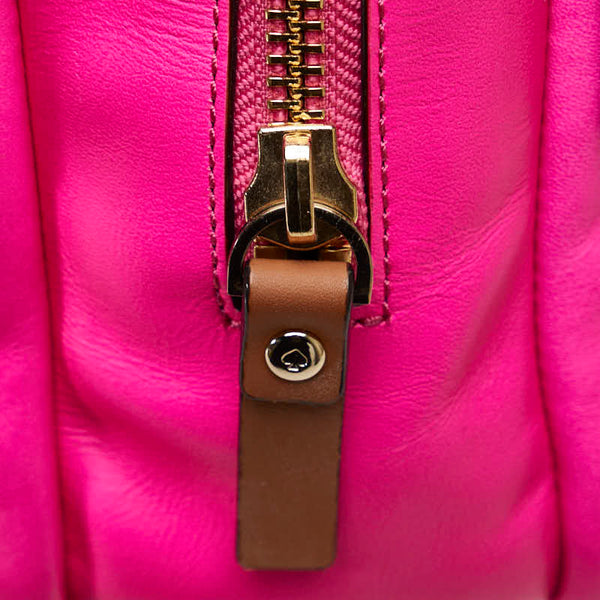 ケイトスペード ハンドバッグ ショルダーバッグ 2WAY ピンク ブラウン レザー レディース Kate Spade 【中古】
