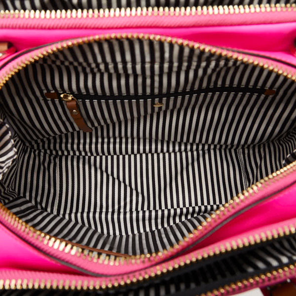 ケイトスペード ハンドバッグ ショルダーバッグ 2WAY ピンク ブラウン レザー レディース Kate Spade 【中古】