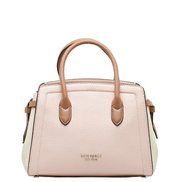 ケイトスペード ハンドバッグ ショルダーバッグ 2WAY PXR00438 0018 969 ピンク ホワイト レザー レディース Kate Spade 【中古】