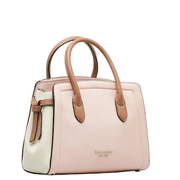 ケイトスペード ハンドバッグ ショルダーバッグ 2WAY PXR00438 0018 969 ピンク ホワイト レザー レディース Kate Spade 【中古】