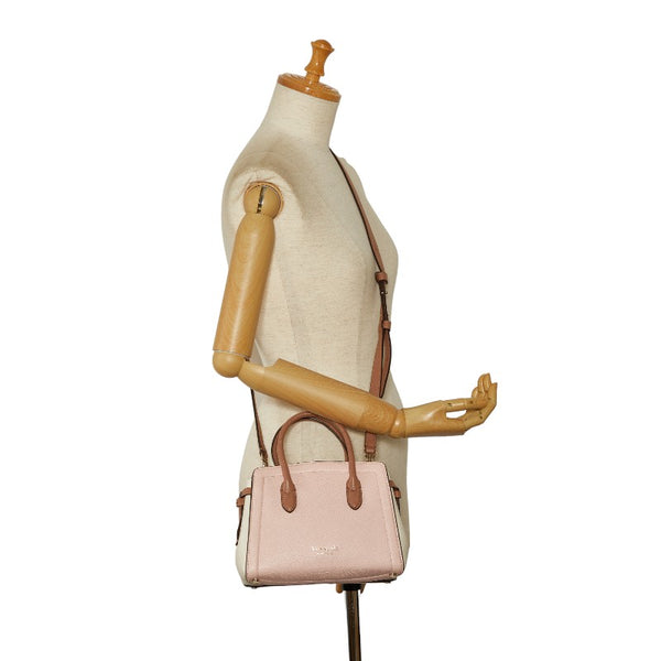 ケイトスペード ハンドバッグ ショルダーバッグ 2WAY PXR00438 0018 969 ピンク ホワイト レザー レディース Kate Spade 【中古】