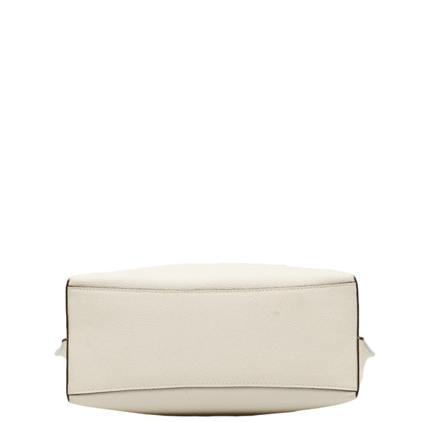 コーチ モリー ハンドバッグ ショルダーバッグ 2WAY C4084 ホワイト レザー レディース COACH 【中古】