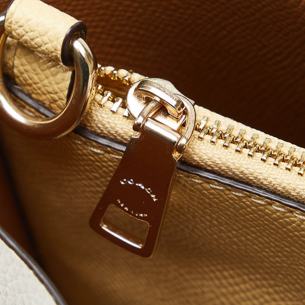 コーチ モリー ハンドバッグ ショルダーバッグ 2WAY C4084 ホワイト レザー レディース COACH 【中古】